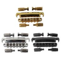 KR-1 Set of 6 Strings Guitar Tune-O-matic Bridge and Tailpiece with Posts for LP Electric Guitar