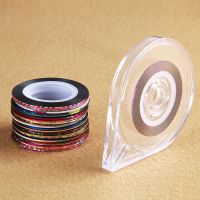 【CW】 Mixed Colors Rolls Striping Tape Tips Decoration Sticker Metallic yarns strips 30 case