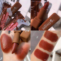 ลิปช็อค(แบบหมุน)Chocolate Soft Matte Lipstick (No.H9422) สีสวยมาก พร้อมส่งครบ 3 สี โทนสีสวย ทาง่าย เเพ็คเกจ น่ารัก ?