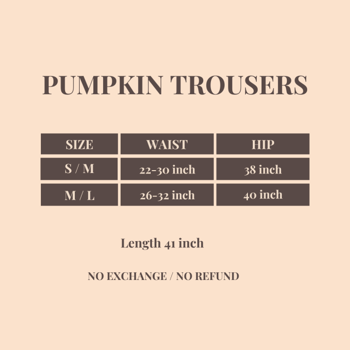 pumpkin-trouser-no-exchange-no-refund