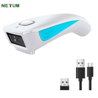 NETUM C850 QR 2Dบลูทู ธ เครื่องสแกนบาร์โค้ดมินิ สแกนเนอร์ พกพา เครื่องอ่านบาร์โค้ด คิวอาร์โค้ด เข้ากันได้กับ Windows Mac และ Android IOS Retail Supermarket