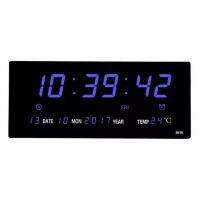 นาฬิกาดิจิตอล LED DIGITAL CLOCK แขวนติดผนัง ขนาด 36 X 15 X 3 ( ตัวเลข สูง 5 CM ) ตั้งปลุกได้ มี BACK UP ในตัว ไฟดับไม่ต้องตั้งเวลาใหม่ รุ่น JH 3615