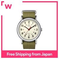 TIMEX Weekender Central Park Cream × Olive T2N651