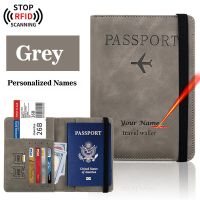 【CW】◊  Customize Names Cover Wallet Functional Document Business Elastic Band Personalized Holder