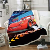 JNIJ Home Textile Disney Cars Lightning McQueen Car Pattern Baby Plush Blanket Sofa Single Bedding C