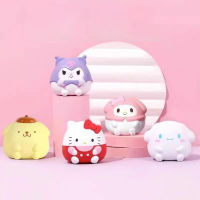 ของเล่นน่ารัก Sanrio Squishy Hello Kitty Melody Kuromi Cinnamoroll Purin ของเล่นลดควาเครียดสำหรับวันเกิดสำหรับเด็กของขวัญบนท้องฟ้า-MY