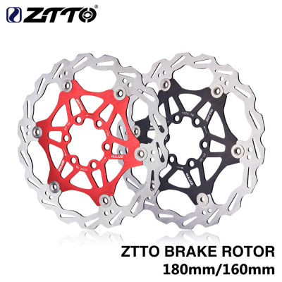 ZTTO จักรยานดิสก์เบรกลอยโรเตอร์180มิลลิเมตร160มิลลิเมตรสแตนเลสดิสก์เบรกเข้ากันได้แผ่นโลหะสำหรับ MTB XC จักรยานถนน