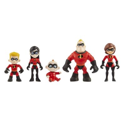 (READY STOCK) COD ฟิกเกอร์โมเดล The Incredibles 2 Family 5-Pack Junior supers