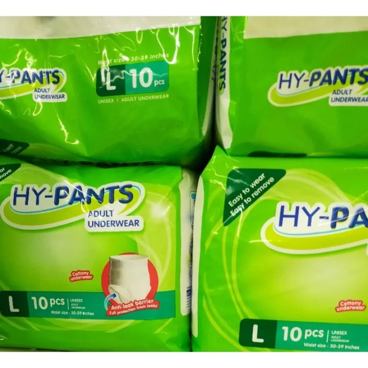 HOT SALE! HY pants Adult Diapers Large 10pants Lazada PH