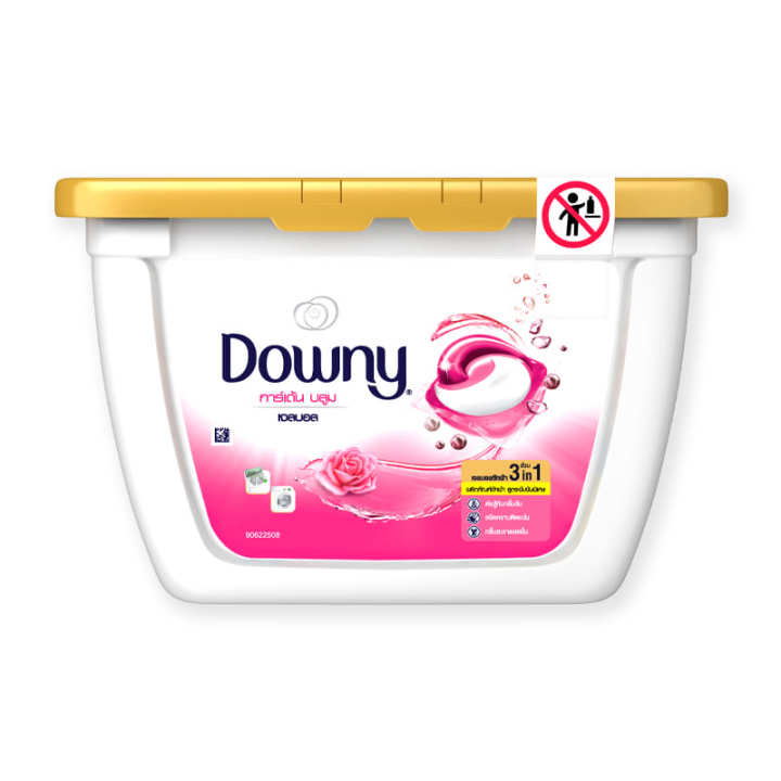 Downy Gel Ball Liquid Detergent Garden Bloom Pink x 13 pcs.ดาวน์นี่ ผลิตภัณฑ์ซักผ้าเจลบอล กลิ่นการ์เด้นบลูม สีชมพู x 13 ชิ้น