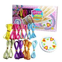 DIY Toys Puzzle Creative Ribbon Woven Hand Ropes Jewelry Making for Children Creation