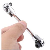 Hang QiaoRatchet Handle Wrench Double Ended Quick Socket Ratchet Wrench Rod Screwdriver Bit Tool Repair Tools