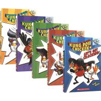 Kung POW chicken 01-05 Xuele Dashu series Gong Bao Jiding Xia 5-volume set childrens extracurricular English comic books Bridge Book Elementary Chapter Book 6-9 years old English original imported