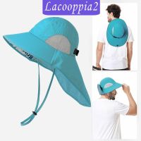 [Lacooppia2] หมวกปีกกว้าง ลําลอง กันแดด ใส่สบาย พร้อมสายคล้องคาง ปรับได้ สําหรับตั้งแคมป์ พายเรือคายัค กีฬาทางน้ํา