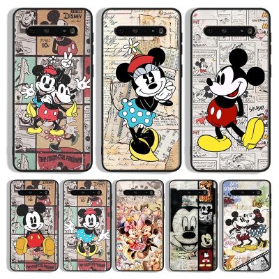 Disney Retro Mickey Phone Case For LG K 92 71 51S 42 30 22 20 50S 40S Q60 V 60 50S 40 35 30 G8X G8S ThinQ Black Cover