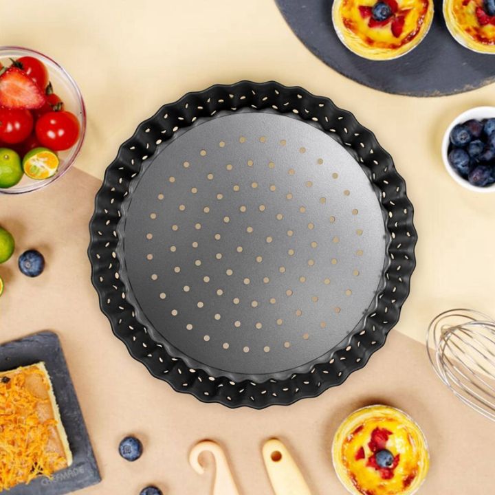 4-pack-quiche-tart-pan-5-inch-round-perforated-pizza-baking-tray-non-stick-tart-tin-with-holes-for-cakes-pies-quiches