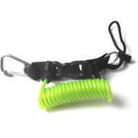 DIVING Scuba Diving Anti-lost Spiral Spring Coil Lanyard Safety Emergency Tool with One Quick-release Buckle