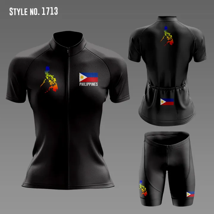 Sublimated Philippine Logo Black Cycling Jersey Set C004 Lazada PH