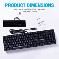 GAMING KKEYBOARD K479 Oker เกมมิ่งคีย์บอร์ดไฟ RGB หัวเสียบ USB รุ่น K479 คีย์บอร์ดสำหรับนักเล่นเกม