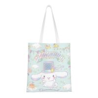 Cinnamoroll กระเป๋า Tas Jinjing Kanvas น่ารักถุงผ้าฝ้ายชอปปิ้ง,กระเป๋าชายหาด,Kado Ulang Tahun | ถุงช้อปปิ้งนำมาใช้ใหม่ในครัว