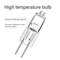 20pcslot Ultra Bright g4 12 v 20 w JC Type halogen lamp G4 12V 20W bulb inserted beads crysidtal lamp halogen bulb