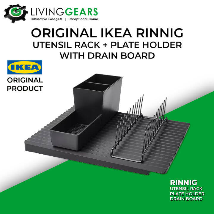Original IKEA RINNIG Utensil Rack + Plate Holder with Drain Board