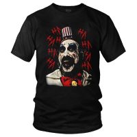 เสื้อยืดแขนสั้น ผ้าฝ้าย พิมพ์ลาย Captain Spaulding House of 1000 Corpses สไตล์ฮาราจูกุ สําหรับผู้ชาย  GHSZ