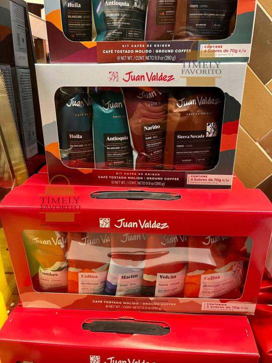 Juan Valdez 4 Sachets Origin/5 Sachets Premium Selection Ground