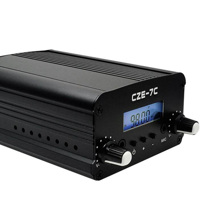 cze-7c-7w-long-range-fm-transmitter-for-drive-in-church-school-amp-supermarket-events-light-shows-conference-stereo