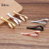 BoYuTe (10 Pieces/Lot) 42x5MM Metal Brass Tie Clip Classic Plain Design Men 39;s Tie Clips Wholesale