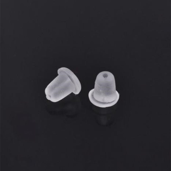 100-1000ชิ้น-ถุงต่างหูยางนิ่มสำหรับต่างหูเม็ดเดี่ยว-diy-เครื่องประดับทำต่างหูอุปกรณ์เสริม