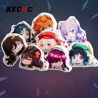 KECHc Genshin อนิเมะจี้ตุ๊กตายัดนุ่นกระแทกตุ๊กตา Plushie แบบพอเพียงสำหรับแฟนๆของขวัญของตกแต่งบ้าน