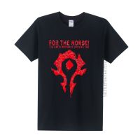 Cool Game T Shirt Men Custom Cotton For The Horde Symbol Tshirt 3Xl Adult Tees Birthday Gift Idea