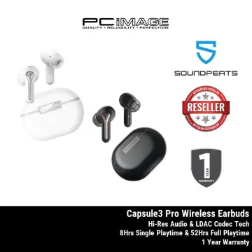 SoundPEATS Capsule3 Pro 43dB Hybrid Active Noise Cancelling Earbuds, Hi-Res  Bluetooth 5.3 Earphones with LDAC, 6 Mics for Calls, 52 Hrs, IPX4 Rated