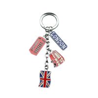 ✁□△ UK Flag Metal Keychain Souvenir Keychain British London Style Keyring Car Keyring Bag Charms British Theme Keychain