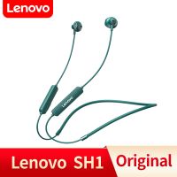 Lenovo SH1 Wireless Earphone Bluetooth 5.0 Neckband Headphone HIFI Sound Quality IPX5 Waterproof Sports Headset Magnetic Earbuds Over The Ear Headphon