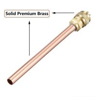 10 Pcs Access Valves Air Conditioner Service Valves Charge Needle Valves Tube Thickness 0.6mm Copper Tube Length 90mm