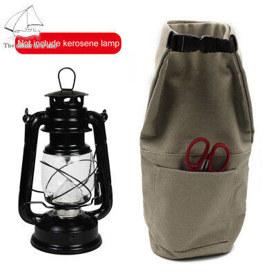 Elder Sea Outdoor Retro Lantern Pouch กระเป๋าเก็บโคมไฟน้ำมันก๊าด Multi-Functional แคมป์ปิ้ง Light Protector Cover