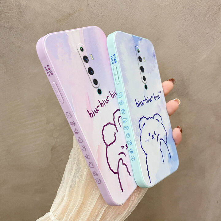 เคส-oppo-reno2-f-ซิลิโคน-tpu-ฝาหลัง-oppo-เคสโทรศัพท์-reno2f-ทาสีปลอกอ่อน