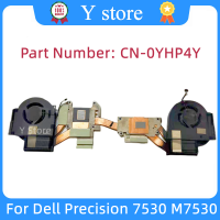 Y Store Original สำหรับ Precision 7530 M7530แล็ปท็อป Cooling ฮีทซิงค์พัดลมหม้อน้ำ Cooler NV-128 CN-0YHP4Y 0YHP4Y