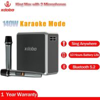 XDOBO 140W KING MAX บลูทูธชุดไมโครโฟน TWS AUX เครื่องเล่นเพลงลำโพงกลางแจ้ง Boombox