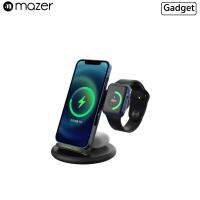 Mazer Wi.DESK SWING-V2 25W Wireless charging stand แท่นชาร์จไร้สายเกรดพรีเมี่ยม รองรับ iPhone/AirPods/Watch(ของแท้100%)