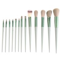 【cw】 13Pcs Fluffy Makeup Brushes Set Foundation Blush Eyeshadow Blending Wool Soft Make Up Tools With