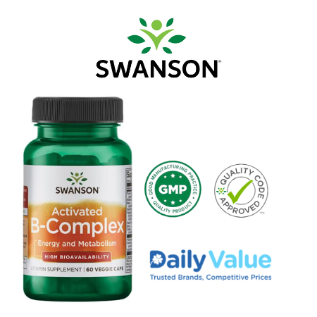 Swanson Activated B-Complex High Bioavailability 60 Capsules (May 2023 ...