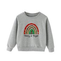 Children Long Sleeve Crewneck Sweatshirts Soft Kids Rainbow Sweatshirt Christmas Long Sleeve Pullover Tops for Family Gatheringtravel delightful