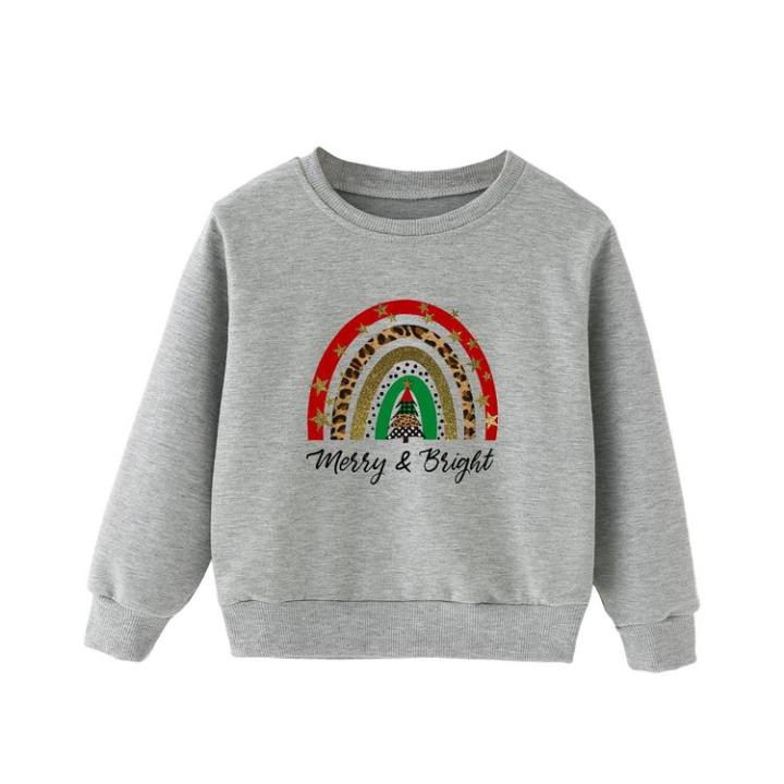 children-long-sleeve-crewneck-sweatshirts-soft-kids-rainbow-sweatshirt-christmas-long-sleeve-pullover-tops-for-family-gatheringtravel-delightful