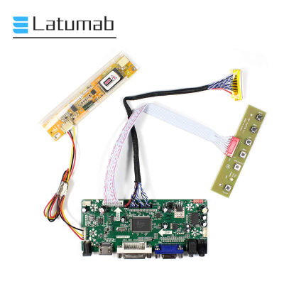 2021Latumab New Driver Board Kit for LP154WX4 TLC5 P154WX4 TLC6 LCD Screen Controller Board (HDMI+DVI+VGA) 1280 X 800