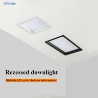 ZZOOI LED panel light dimmable recessed downlight 12W 24W 36W square LED spotlight led ceiling light AC86V-265V home office light