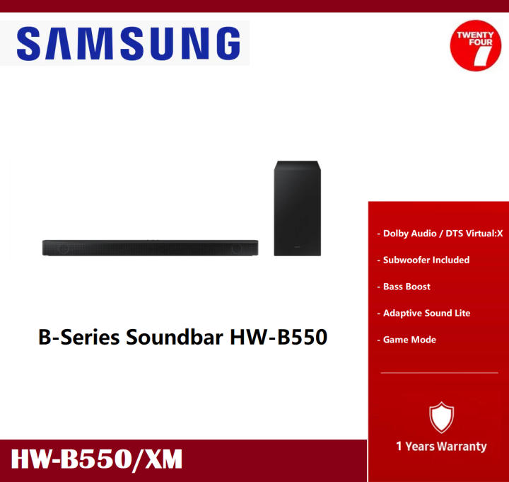 SAMSUNG HW-B550 2.1ch B-Series Soundbar (2022) HW-B550/XM | Lazada