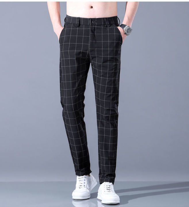 nghg-mall-cool-mens-checkered-new-casual-thin-korean-version-of-the-trend-of-casual-trousers-loose-straight-ice-silk-sweatpants